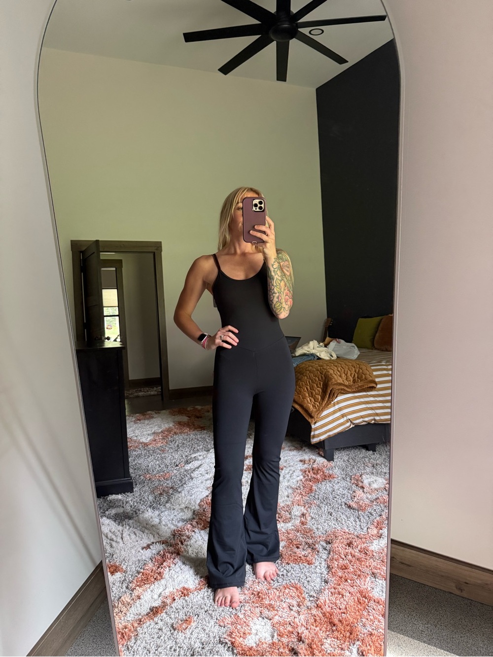 NWT Flair Yoga Athletic Pants Jumpsuit Small One Piece
